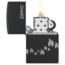Зажигалка ZIPPO Традиционный дизайн с черным матовым покрытием | Zippo Design Black Matte, латунь/сталь, черная, матовая, 38x13x57 мм для нанесения логотипа