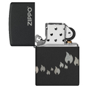 Зажигалка ZIPPO Традиционный дизайн с черным матовым покрытием | Zippo Design Black Matte, латунь/сталь, черная, матовая, 38x13x57 мм для нанесения логотипа