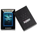 Зажигалка ZIPPO Кит с глянцевым синим покрытием | Whale High Polish Blue, латунь/сталь, синяя, глянцевая, 38x13x57 мм для нанесения логотипа