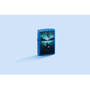 Зажигалка ZIPPO Кит с глянцевым синим покрытием | Whale High Polish Blue, латунь/сталь, синяя, глянцевая, 38x13x57 мм для нанесения логотипа