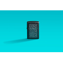 Зажигалка ZIPPO В стиле стимпанк с черным матовым покрытием | Steampunk Design Black Matte, латунь/сталь, черная, матовая, 38x13x57 мм для нанесения логотипа
