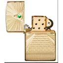 Зажигалка ZIPPO Armor™ Всевидящее око с покрытием Глянцевая латунь | Eye of Providence High Polish Brass, латунь/сталь, золотистая, 38x13x57 мм для нанесения логотипа