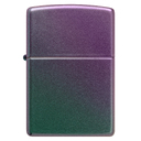 Зажигалка ZIPPO классическая с зелено-фиолетовым покрытием | Classic Iridescent, латунь/сталь, фиолетовая, матовая, 38x13x57 мм для нанесения логотипа