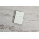Зажигалка ZIPPO классическая с покрытием, светящимся в темноте зеленым | Classic Glow In The Dark, латунь/сталь, белая, матовая, 38x13x57 мм для нанесения логотипа