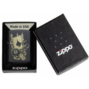 Зажигалка ZIPPO Азартные игры с черным матовым покрытием | Gambling Design Black Matte, латунь/сталь, чёрная, матовая, 38x13x57 мм для нанесения логотипа