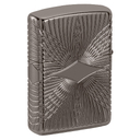 Зажигалка ZIPPO Armor® Узоры с покрытием черный лед | Armor® Pattern Design Black Ice®, латунь/сталь, чёрная, 38x13x57 мм для нанесения логотипа