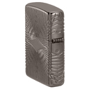 Зажигалка ZIPPO Armor® Узоры с покрытием черный лед | Armor® Pattern Design Black Ice®, латунь/сталь, чёрная, 38x13x57 мм для нанесения логотипа