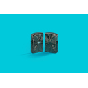 Зажигалка ZIPPO Armor® Узоры с покрытием черный лед | Armor® Pattern Design Black Ice®, латунь/сталь, чёрная, 38x13x57 мм для нанесения логотипа