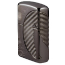Зажигалка ZIPPO Armor™ Волк с глянцевым покрытием Черный лед | Wolf High Polish Black Ice®, латунь/сталь, чёрная, 38x13x57 мм для нанесения логотипа