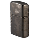 Зажигалка ZIPPO Armor™ Волк с глянцевым покрытием Черный лед | Wolf High Polish Black Ice®, латунь/сталь, чёрная, 38x13x57 мм для нанесения логотипа