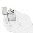 Подарочный набор ZIPPO: фляжка 89 мл и зажигалка, латунь/сталь, серебристый, в коробке с подвесом для нанесения логотипа