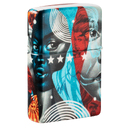 Зажигалка ZIPPO Тристан Итон с матовым покрытием на 540° | Tristan Eaton 540 Matte, латунь/сталь, разноцветная, 38x13x57 мм для нанесения логотипа