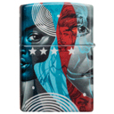 Зажигалка ZIPPO Тристан Итон с матовым покрытием на 540° | Tristan Eaton 540 Matte, латунь/сталь, разноцветная, 38x13x57 мм для нанесения логотипа