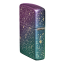 Зажигалка ZIPPO Звездное небо с зелено-фиолетовым покрытием | Starry Sky Iridescent, латунь/сталь, фиолетовая, матовая, 38x13x57 мм для нанесения логотипа