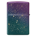 Зажигалка ZIPPO Звездное небо с зелено-фиолетовым покрытием | Starry Sky Iridescent, латунь/сталь, фиолетовая, матовая, 38x13x57 мм для нанесения логотипа