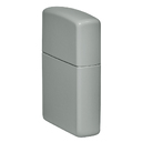 Зажигалка ZIPPO Логотип со светло-серым покрытием | Logo Flat Grey, латунь/сталь, серая, глянцевая, 38x13x57 мм для нанесения логотипа