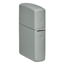 Зажигалка ZIPPO Логотип со светло-серым покрытием | Logo Flat Grey, латунь/сталь, серая, глянцевая, 38x13x57 мм для нанесения логотипа