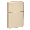 Зажигалка ZIPPO классическая со светло-песочным покрытием | Classic Flat Sand, латунь/сталь, бежевая, глянцевая, 38x13x57 мм для нанесения логотипа