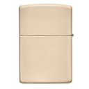 Зажигалка ZIPPO классическая со светло-песочным покрытием | Classic Flat Sand, латунь/сталь, бежевая, глянцевая, 38x13x57 мм для нанесения логотипа