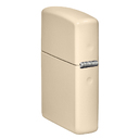 Зажигалка ZIPPO Логотип со светло-песочным покрытием | Logo Flat Sand, латунь/сталь, бежевая, глянцевая, 38x13x57 мм для нанесения логотипа