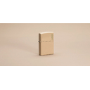 Зажигалка ZIPPO Логотип со светло-песочным покрытием | Logo Flat Sand, латунь/сталь, бежевая, глянцевая, 38x13x57 мм для нанесения логотипа