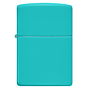 Зажигалка ZIPPO классическая со светло-бирюзовым покрытием | Classic Flat Turquoise, латунь/сталь, бирюзовая, глянцевая, 38x13x57 мм для нанесения логотипа
