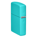 Зажигалка ZIPPO классическая со светло-бирюзовым покрытием | Classic Flat Turquoise, латунь/сталь, бирюзовая, глянцевая, 38x13x57 мм для нанесения логотипа