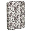 Зажигалка ZIPPO Скелет с покрытием, светящимся в темноте зеленым | Skeleton Glow in the Dark Green, латунь/сталь, серая, 38x13x57 мм для нанесения логотипа