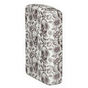 Зажигалка ZIPPO Скелет с покрытием, светящимся в темноте зеленым | Skeleton Glow in the Dark Green, латунь/сталь, серая, 38x13x57 мм для нанесения логотипа