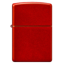 Зажигалка ZIPPO классическая с металлизированным красным покрытием | Classic Metallic Red, латунь/сталь, красная, матовая, 38x13x57 мм для нанесения логотипа