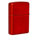 Зажигалка ZIPPO классическая с металлизированным красным покрытием | Classic Metallic Red, латунь/сталь, красная, матовая, 38x13x57 мм для нанесения логотипа