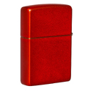 Зажигалка ZIPPO Логотип с металлизированным красным покрытием | Logo Metallic Red, латунь/сталь, красная, матовая, 38x13x57 мм для нанесения логотипа