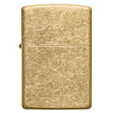 Зажигалка ZIPPO классическая с покрытием Искусственно состаренная латунь | Classic Tumbled Brass, латунь/сталь, золотистая, матовая, 38x13x57 мм для нанесения логотипа