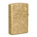 Зажигалка ZIPPO классическая с покрытием Искусственно состаренная латунь | Classic Tumbled Brass, латунь/сталь, золотистая, матовая, 38x13x57 мм для нанесения логотипа