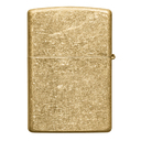 Зажигалка ZIPPO классическая с покрытием Искусственно состаренная латунь | Classic Tumbled Brass, латунь/сталь, золотистая, матовая, 38x13x57 мм для нанесения логотипа