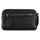 Ключница BUGATTI БЕЛЛА | BELLA, чёрная, воловья кожа/полиэстер, 12х1,5х7 см для нанесения логотипа