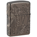 Зажигалка ZIPPO Armor® Черная магия с покрытием черный лед | Armor® Wicca Design Black Ice®, латунь/сталь, чёрная, 38x13x57 мм для нанесения логотипа