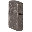 Зажигалка ZIPPO Armor® Черная магия с покрытием черный лед | Armor® Wicca Design Black Ice®, латунь/сталь, чёрная, 38x13x57 мм для нанесения логотипа
