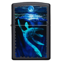Зажигалка ZIPPO Лох-Несское чудовище с покрытием черный свет | Lock Ness Black Light, латунь/сталь, черная, матовая 38x13x57 мм для нанесения логотипа
