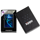 Зажигалка ZIPPO Лох-Несское чудовище с покрытием черный свет | Lock Ness Black Light, латунь/сталь, черная, матовая 38x13x57 мм для нанесения логотипа