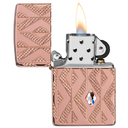 Зажигалка ZIPPO Armor® Геометрическая с покрытием розовое золото | Geometric Rose Gold, латунь/сталь, розовое золото, 38x13x57 мм для нанесения логотипа