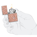 Зажигалка ZIPPO Armor® Геометрическая с покрытием розовое золото | Geometric Rose Gold, латунь/сталь, розовое золото, 38x13x57 мм для нанесения логотипа