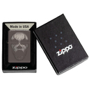 Зажигалка ZIPPO Крик монстра с покрытием черный лед | Screaming Monster Black Ice®, латунь/сталь, черная, 38x13x57 мм для нанесения логотипа