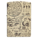 Зажигалка ZIPPO Алхимия с матовым покрытием на 540 | Alchemy Design 540 Matte, латунь/сталь, бежевая, матовая, 38x13x57 мм для нанесения логотипа