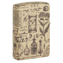 Зажигалка ZIPPO Алхимия с матовым покрытием на 540 | Alchemy Design 540 Matte, латунь/сталь, бежевая, матовая, 38x13x57 мм для нанесения логотипа