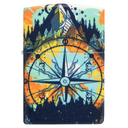Зажигалка ZIPPO Компас с покрытием, светящимся в темноте зеленым | Compass Glow In The Dark Green, латунь/сталь, разноцветная, 38x13x57 мм для нанесения логотипа
