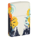 Зажигалка ZIPPO Компас с покрытием, светящимся в темноте зеленым | Compass Glow In The Dark Green, латунь/сталь, разноцветная, 38x13x57 мм для нанесения логотипа