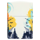 Зажигалка ZIPPO Компас с покрытием, светящимся в темноте зеленым | Compass Glow In The Dark Green, латунь/сталь, разноцветная, 38x13x57 мм для нанесения логотипа
