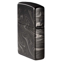 Зажигалка ZIPPO Мраморный узор с черным глянцевым покрытием | Marble Pattern High Polish Black, латунь/сталь, чёрная, 38x13x57 мм для нанесения логотипа