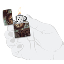Зажигалка ZIPPO Компас с матовым покрытием на 540 | Compass Design 540 Matte, латунь/сталь, разноцветная, 38x13x57 мм для нанесения логотипа
